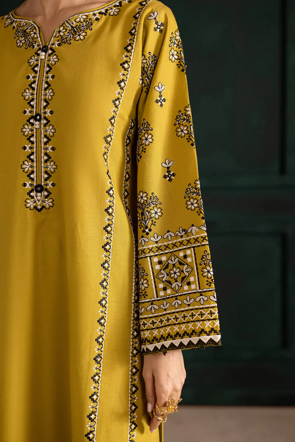 Kantha - 2Pc Stitched Embroidered Dress