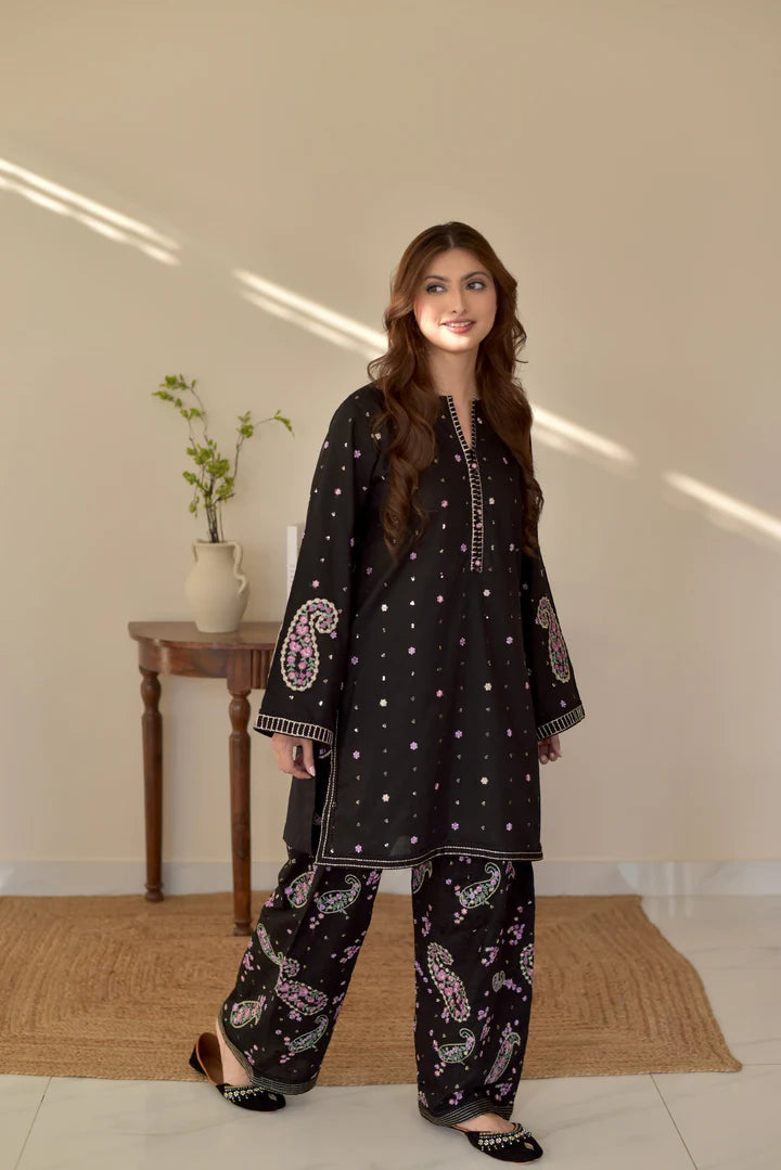 Moonlit Black Embroidery 2piece