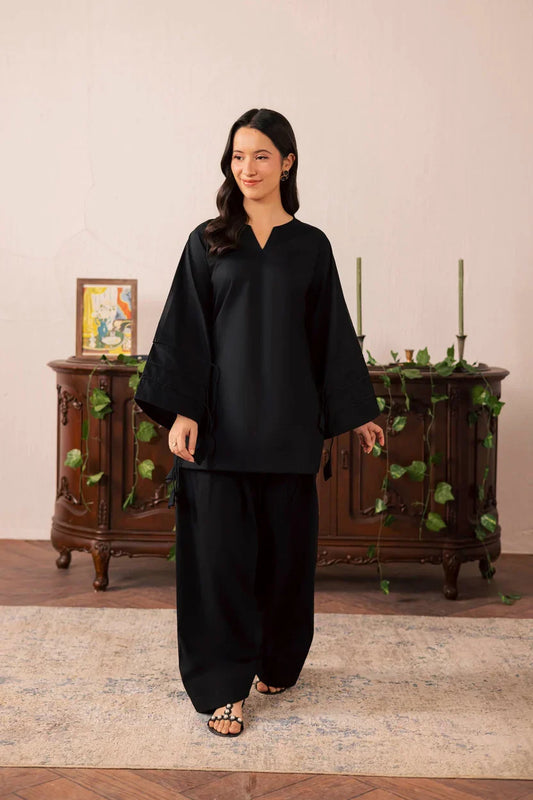 2PC - Black Kurta Set
