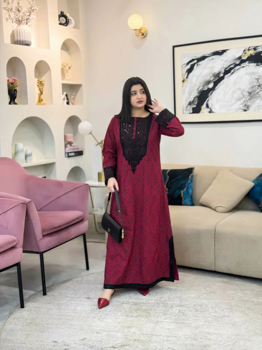 Meher Maroon 2PC